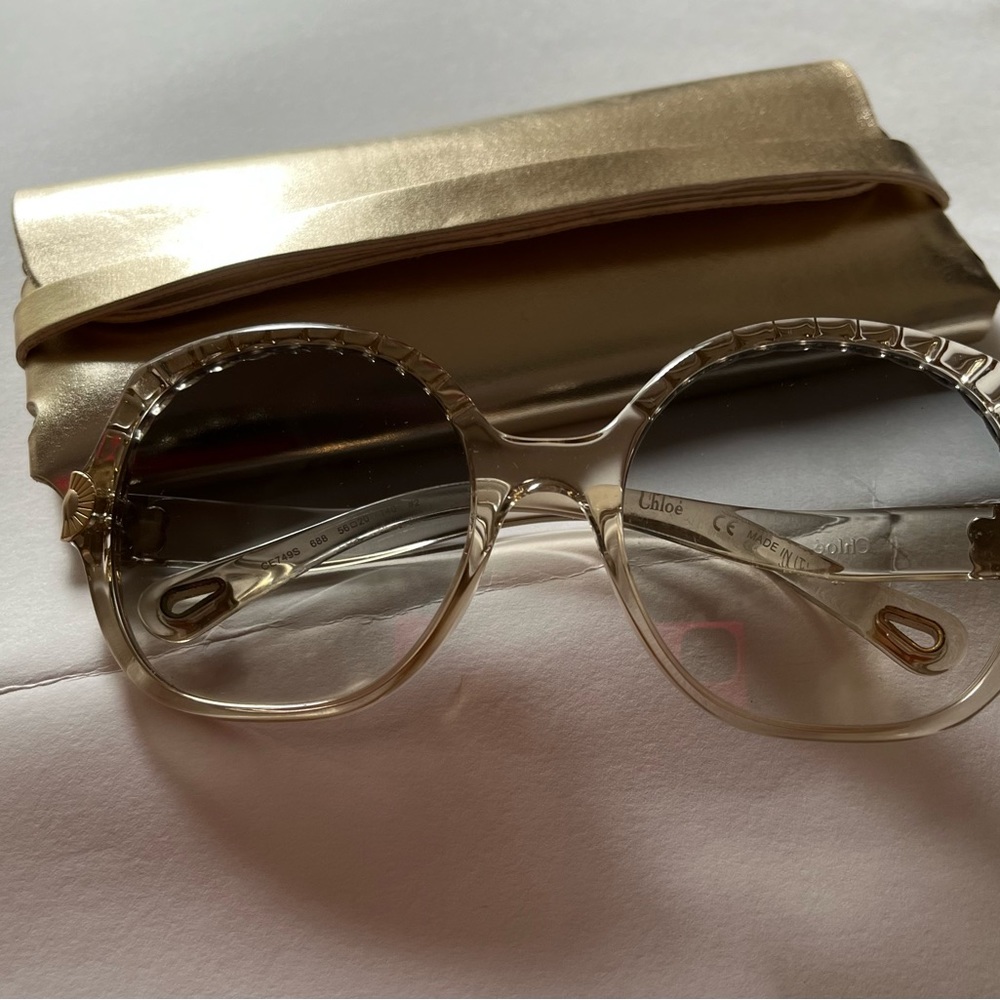Chloe' Oversized "Vera"Gradient Sunglasses